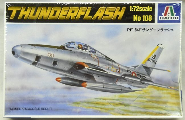 Italeri 1/72 Republic RF-84F Thunderstreak - Italian and Belgain Air Forces, 108 plastic model kit